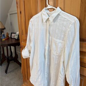 Carve Designs Cream Button-Up Shirt